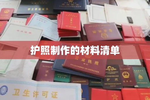 攸县护照制作的材料清单